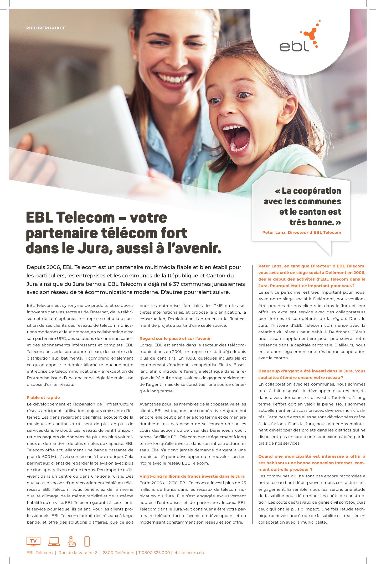 Publireportage EBL